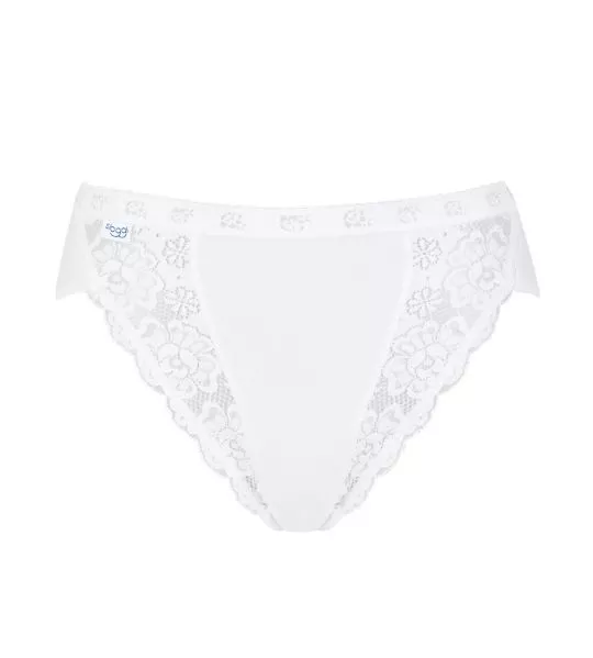 Lot de 4 slips Sloggi Chic Tai BLANC 03