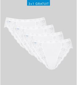 Sloggi femme : Tai Chiclot de 4 BLANC 03