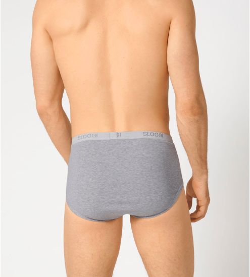 Slip Sloggi pour homme : Maxi Basic GRIS 34