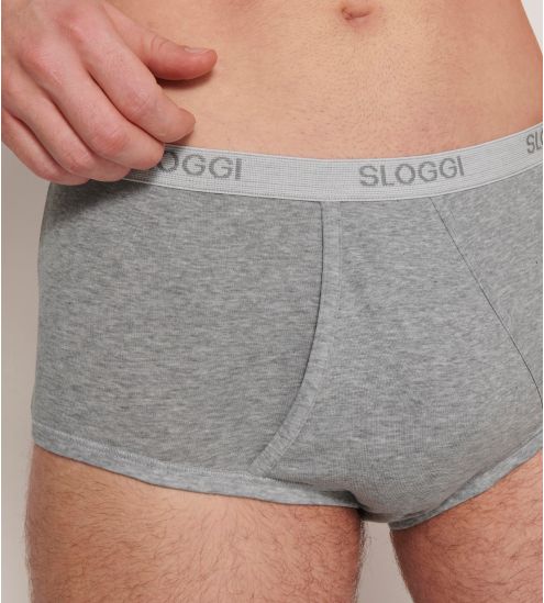 Slip Sloggi pour homme : Maxi Basic GRIS 34