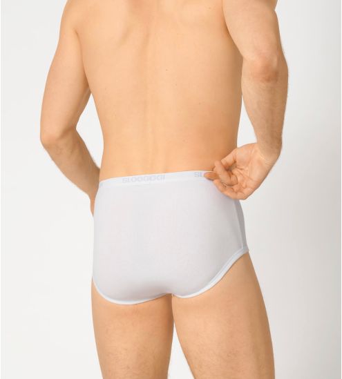 Slip Sloggi pour homme : Maxi Basic BLANC