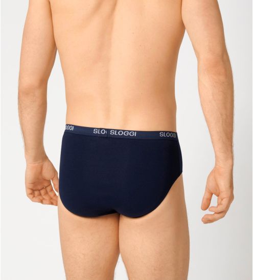 Slip Sloggi pour homme : Midi Basic MARINE 80