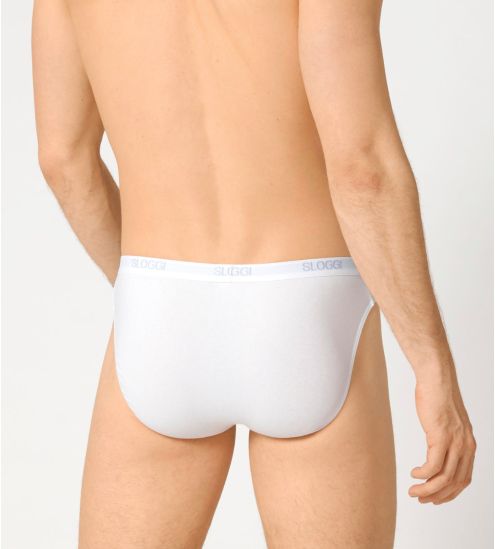 Slip Sloggi pour homme : mini Basic BLANC
