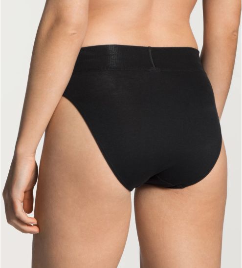 Slip brésilien Elastic en coton NOIR 992