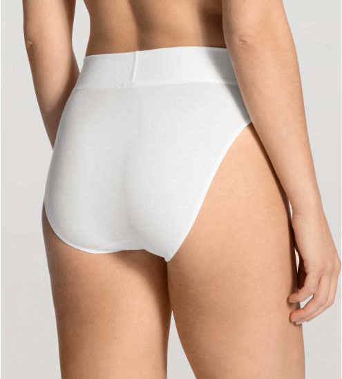 Slip brésilien Elastic en coton BLANC 001