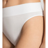 Slip brésilien Elastic en coton BLANC 001
