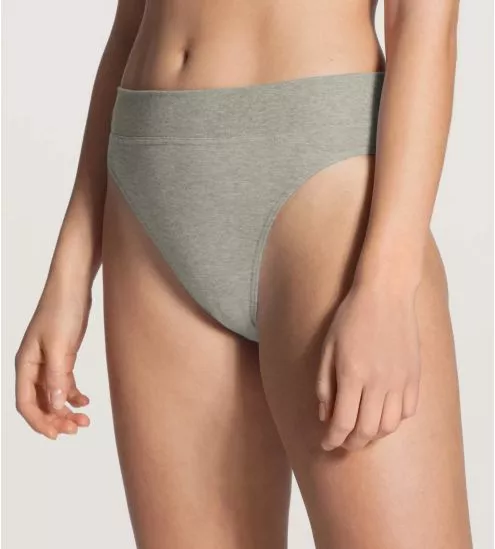 Slip brésilien Elastic en coton 96 GRIS
