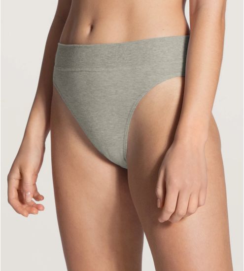 Slip brésilien Elastic en coton 96 GRIS