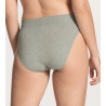 Slip brésilien Elastic en coton 96 GRIS