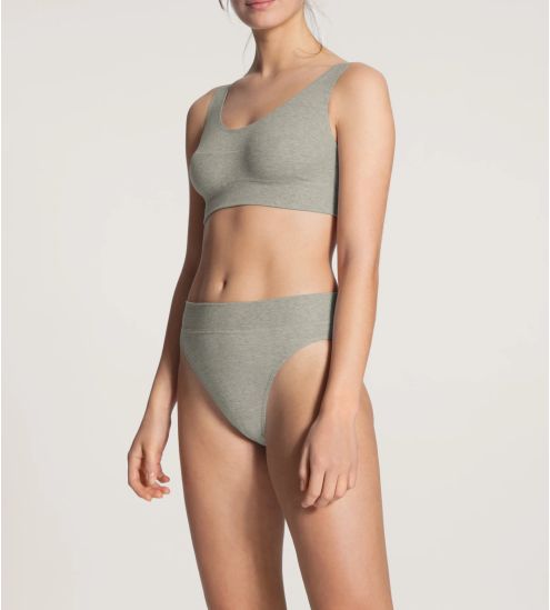 Slip brésilien Elastic en coton 96 GRIS
