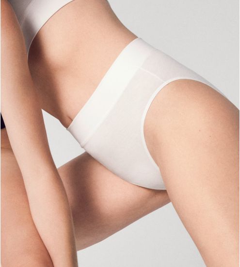 Slip brésilien Elastic en coton BLANC 001