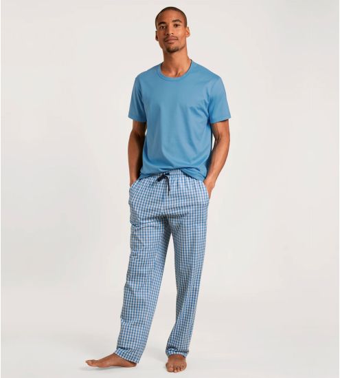 Pantalon à carreaux pour homme Azurit Blue