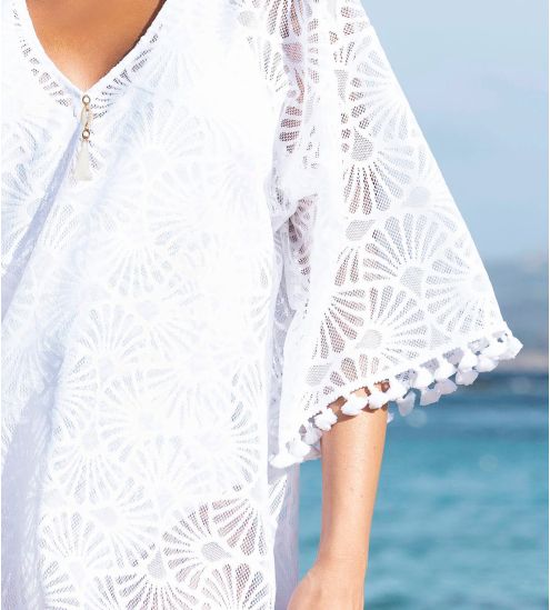 LA MUSE DENTELLE TUNIQUE 0001 blanc BLANC