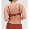 Soutien-gorge décolleté plongeant SINGULIERE Terre de Sienne