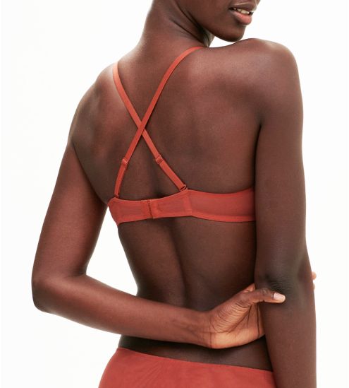 Soutien-gorge décolleté plongeant SINGULIERE Terre de Sienne