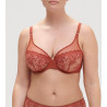 Soutien-gorge décolleté plongeant SINGULIERE Terre de Sienne