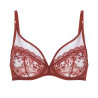 Soutien-gorge décolleté plongeant SINGULIERE Terre de Sienne