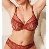 Soutien-gorge décolleté plongeant SINGULIERE Terre de Sienne