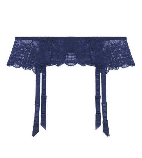 Porte-jarretelles en dentelle Rêve Bleu cosmique