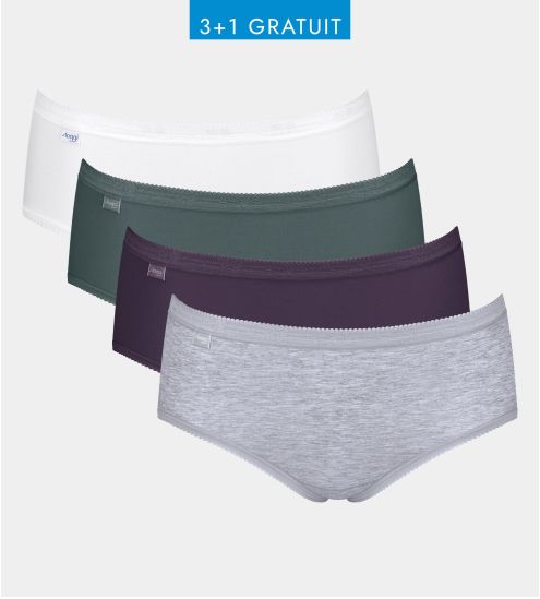 Lot de 4 Sloggi Basic+ Midi