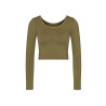 SLOGGI EVER INFUSED CBD CROP TOP ML 7309 Martini Olive