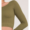 SLOGGI EVER INFUSED CBD CROP TOP ML 7309 Martini Olive