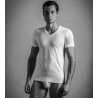 TENCEL SOFT TEE SHIRT V NECK BLANC 003 BLANC
