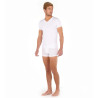 TENCEL SOFT TEE SHIRT V NECK BLANC 003 BLANC