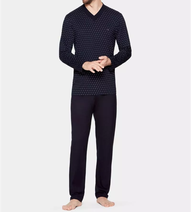 Pyjama en coton pour homme Marine