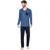 Pyjama long pour homme Marine