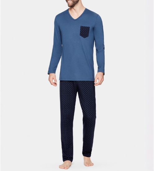 Pyjama long pour homme Marine