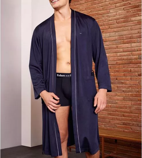 Kimono bathrobe for marine man