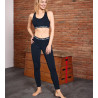 PANTALON FEMME LEGGING NB039 Marine BLEU