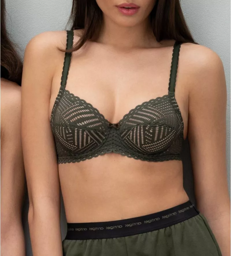 Soutien-gorge armatures Tressage Graphic Eclat Aventure Vert