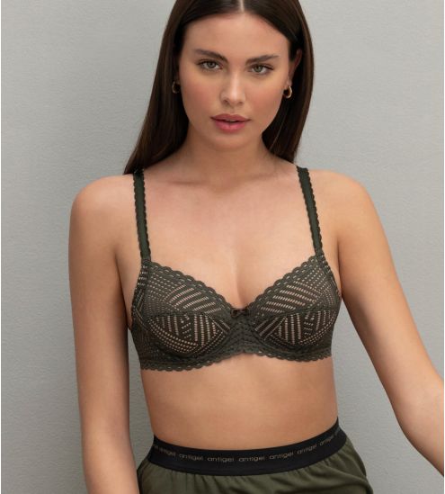 Soutien-gorge armatures Tressage Graphic Eclat Aventure Vert