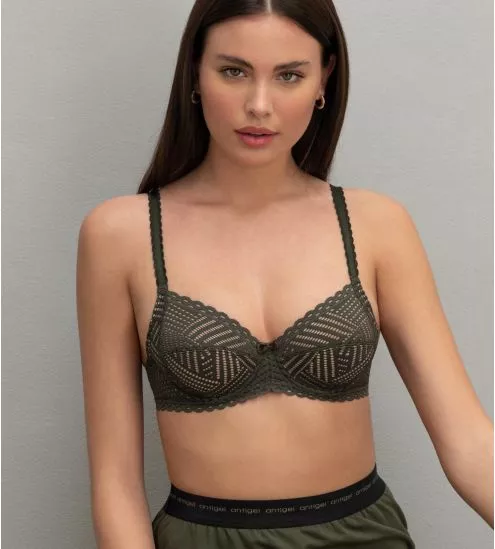 Soutien-gorge armatures Tressage Graphic Eclat Aventure Vert