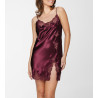 Nuisette en satin Rima Merlot
