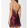 Nuisette en satin Rima Merlot