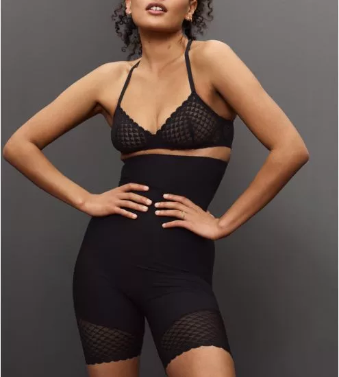 Panty taille haute Gainant Subtile Noir