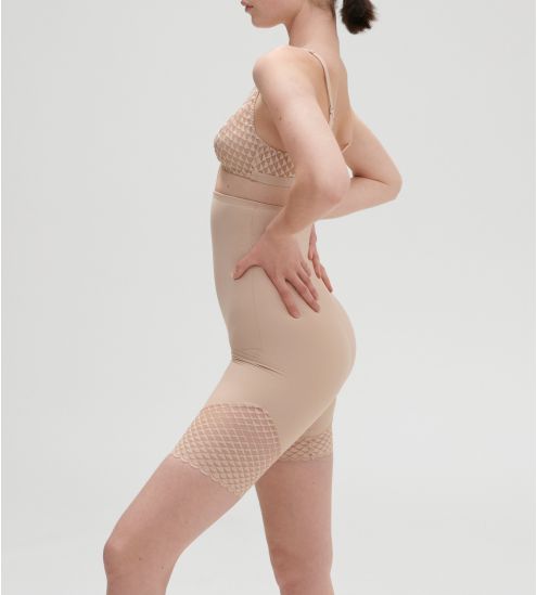 Panty taille haute Gainant Subtile Peau Rosée Beige
