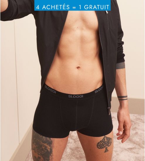 Boxer pour homme : sloggi basic NOIR 04