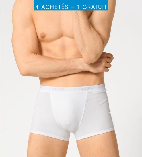 Boxer pour homme : sloggi basic BLANC 03