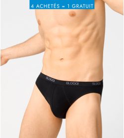 Slip Sloggi pour homme : mini Basic NOIR