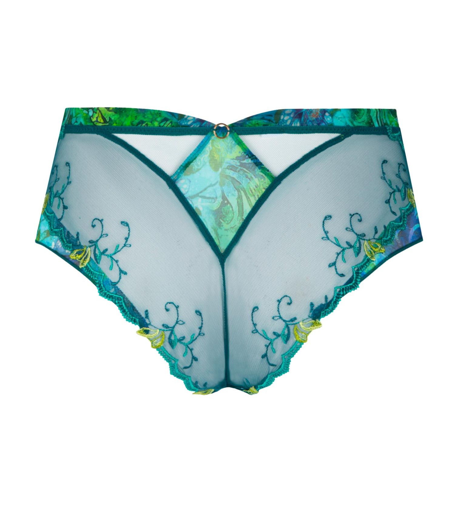Shorty Grace Aquatique Floral Aqua LISE CHARMEL
