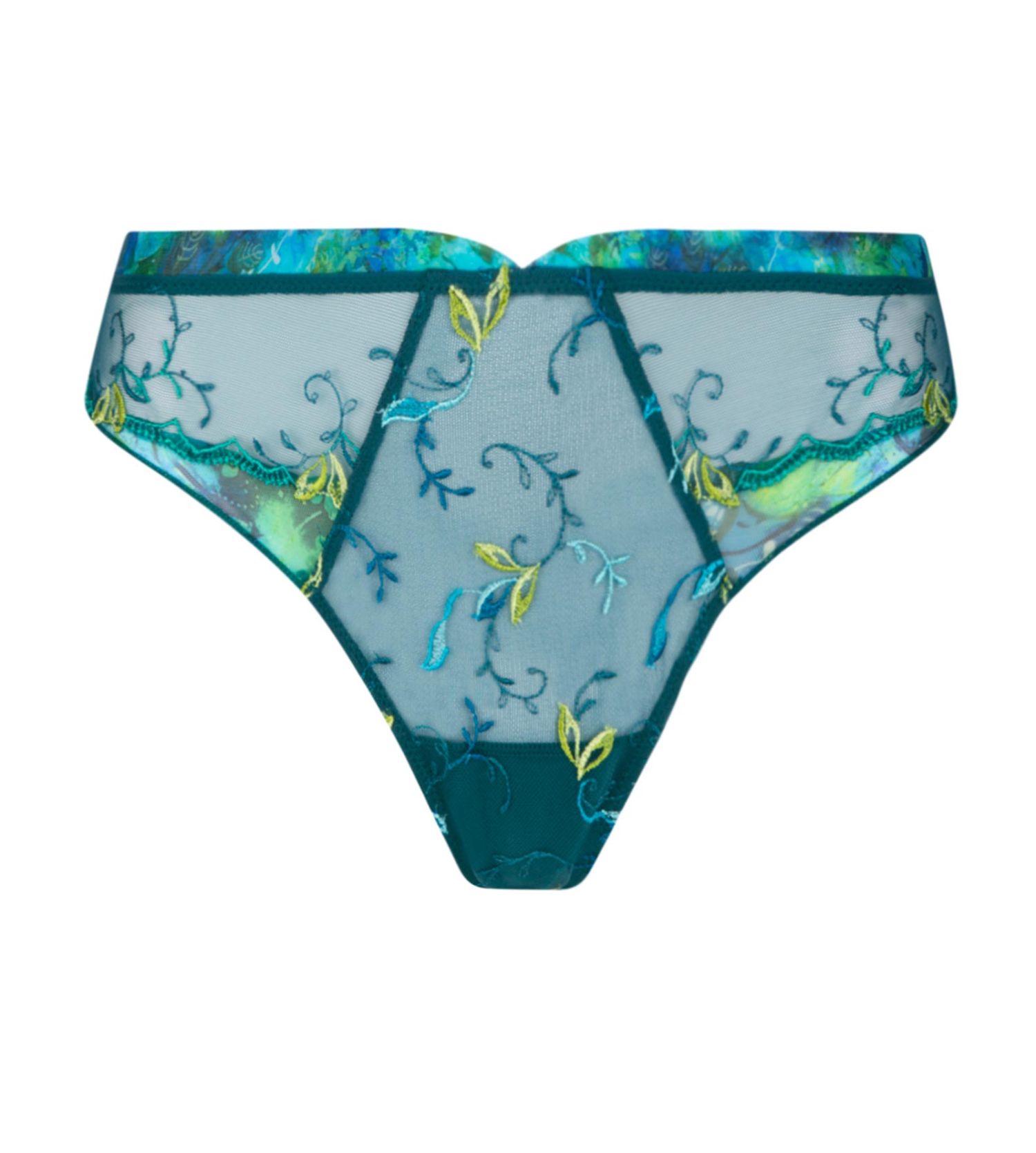 String Grace Aquatic Floral Aqua LISE CHARMEL
