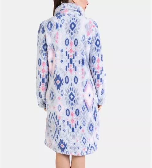 Robe de chambre Boutonnée Pilou Gris