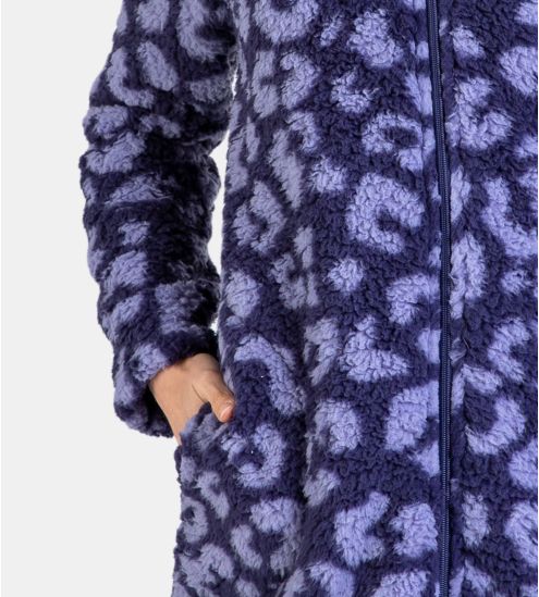 Veste d'intérieur zippée Bleu