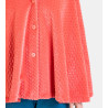 Cape d'intérieur boutonnée Velours Orange