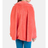 Cape d'intérieur boutonnée Velours Orange