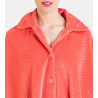 Cape d'intérieur boutonnée Velours Orange